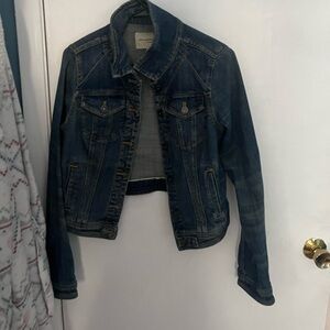 A Navy Blue Jean Jacket
